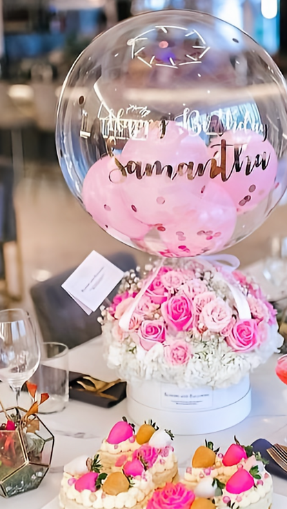 Signature Blooms and Balloons